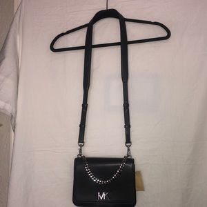 Michael Kors Crossbody Bag, Charcoal Grey & Black, w/ adjustable straps